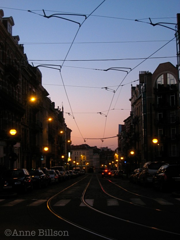 Schemering tramlijnen: Paul Dejaerlaan, St-Gillis.