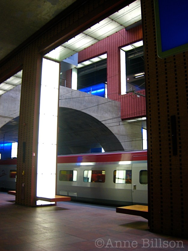 Antwerpen Station: het perron.