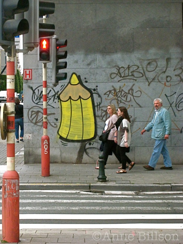 Potloden: Louizalaan, Elsene.