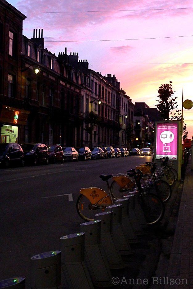 Fietsen: Waterloosesteenweg, Sint-Gillis.