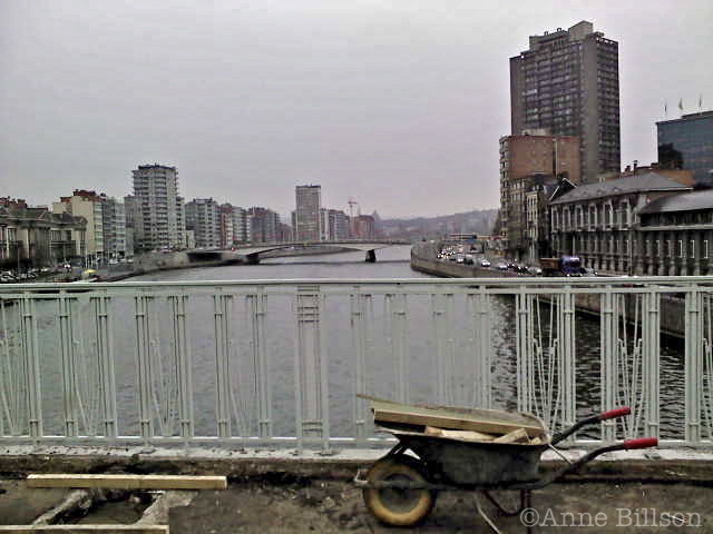 Luik: in November 2011, I went to Luik (Liège) to interview the Dardenne brothers for the Guardian. The brothers were lovely, but the town was grim - apart from the Liège-Guillemins railway station, designed by Santiago Calatrava. I didn't have a camera, so these pictures were taken with my Sony Ericsson J108i. I feel I owe it to Luik to go back there with a proper camera, on a sunnier day.