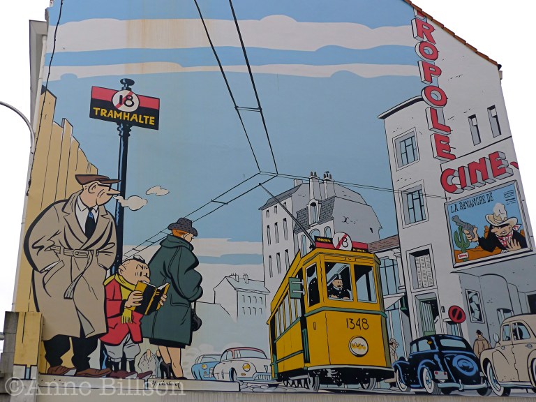 Le jeune Albert (Yves Chaland): Cellebroersstraat, Brussel.