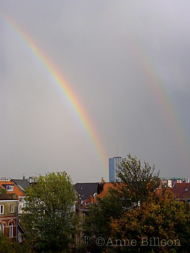 Dubbele regenboog: Sint-Gillis/Elsene.