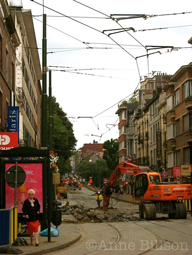 Wegwerkzaamheden: Waterloosesteenweg, Ukkel.