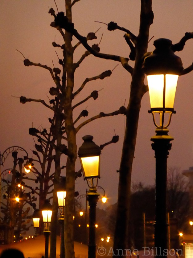 Lampen en bomen: Kruidtuinlaan, Brussel.