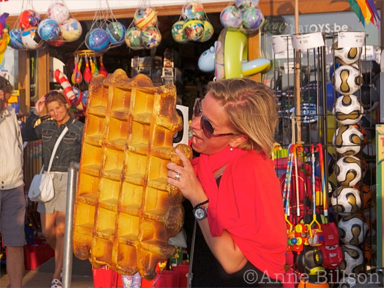 Gigantische wafel: Oostende.