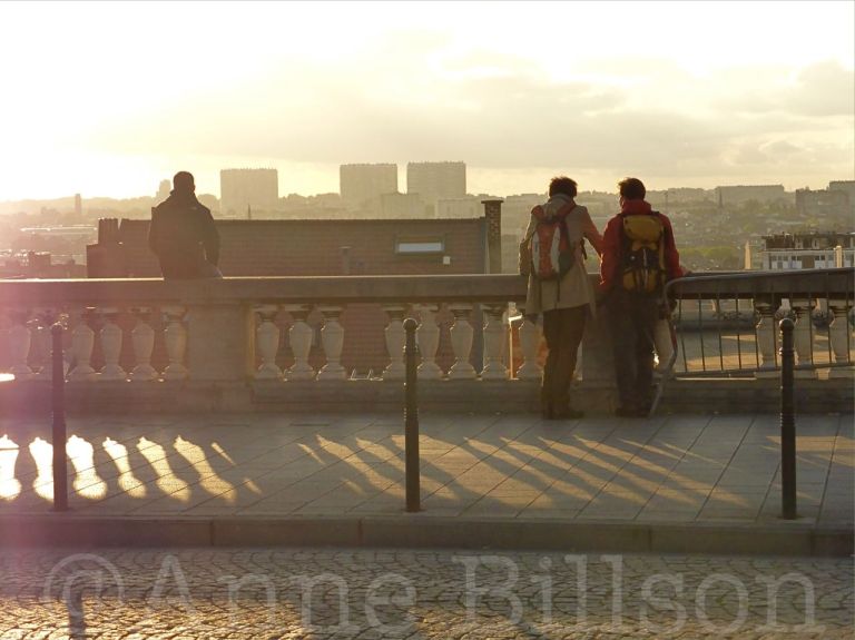 Avondzon: Poelaertplein, Brussel.