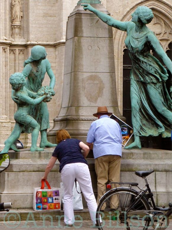 Monument voor Charles Woeste: Vredestraat, Elsene.