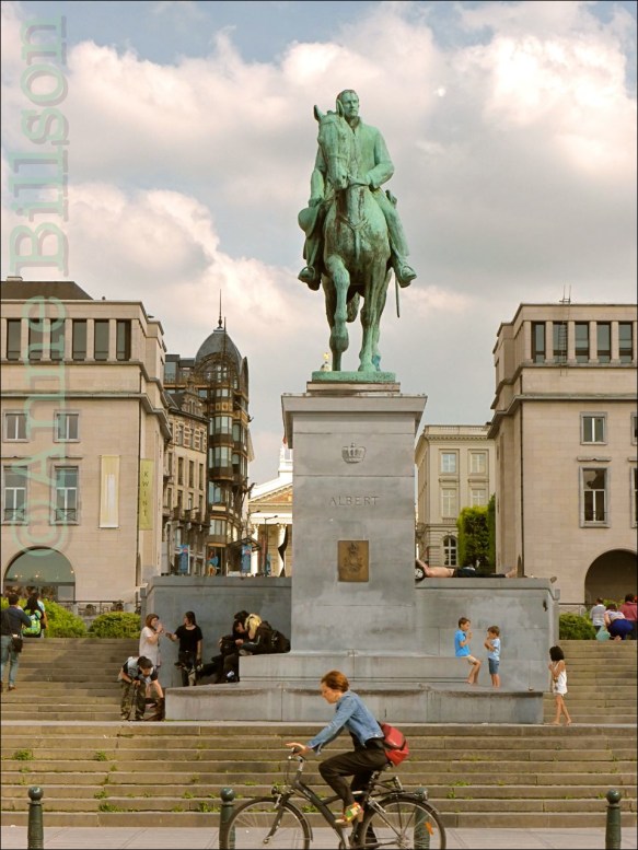 Albert standbeeld: Kunstberg, Brussel.