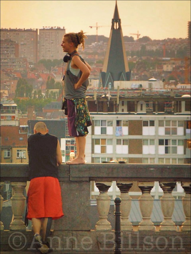 Rode broek: Poelaertplein, Brussel.