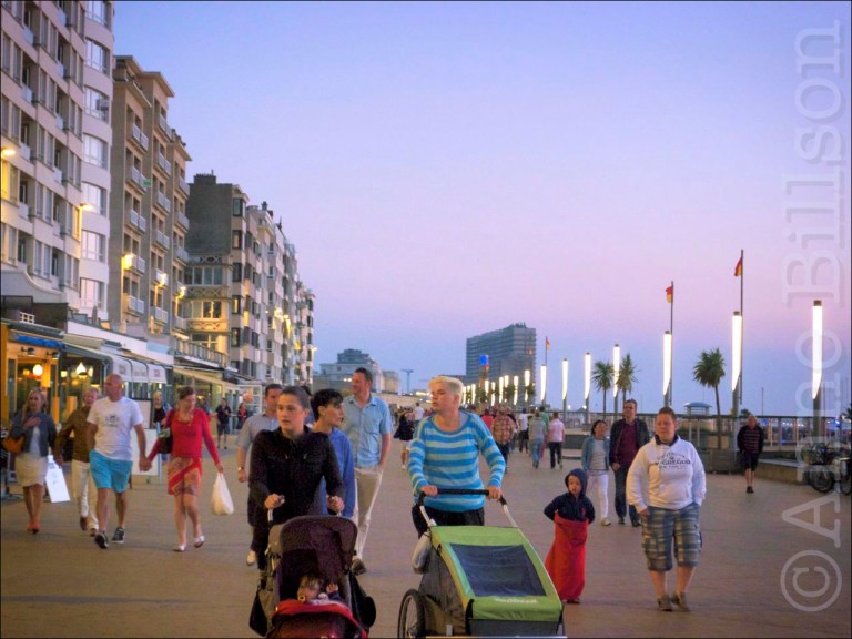 Zonsondergang wandeling: Albert I Promenade, Oostende.