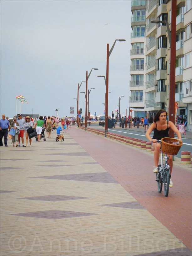 Kust fietser: Rubensplein, Knokke.