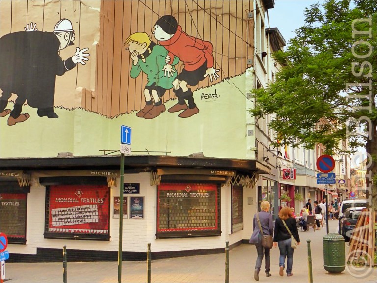 Hergé op Hoogstraat: Hoogstraat, Brussel.