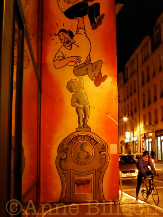 Suske en Wiske (Jerom): Lakensestraat, Brussel.