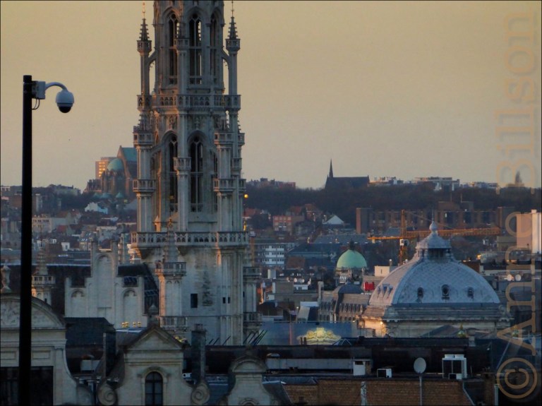 Het centrum vanuit Kunstberg: Brussel.