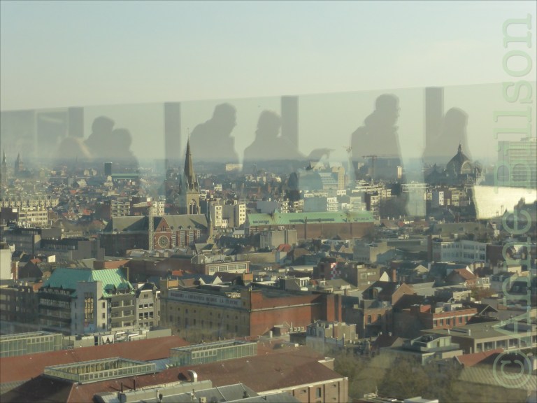 Vanaf het dek van MAS: MAS, Hanzestedenplaats 1, Antwerpen.