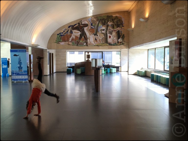 Binnenkant van de Grote Post: Hendrick Serruyslaan 18a, Oostende.