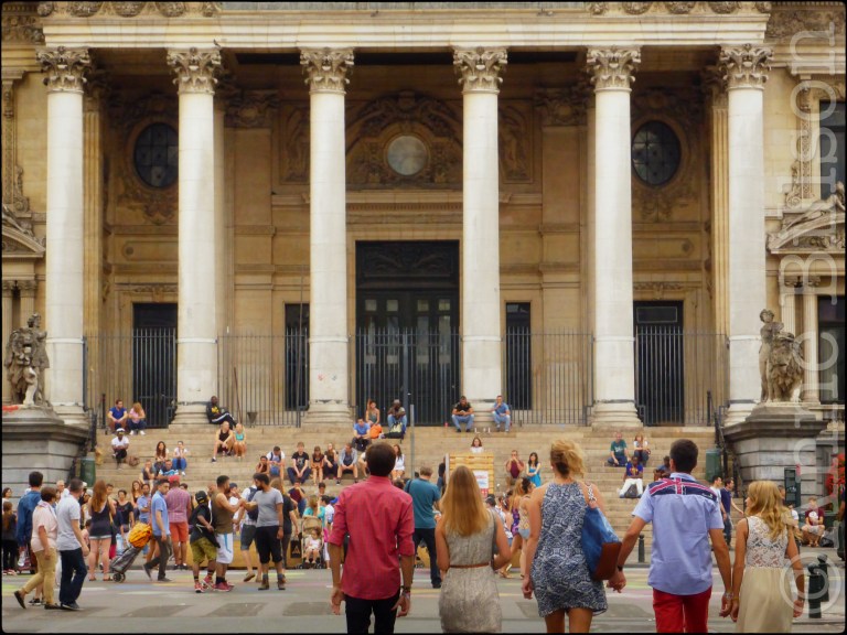 De voorkant van Beurs: Anspachlaan, Brussel.