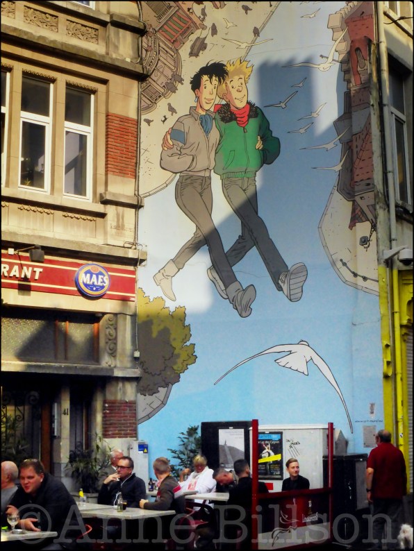 Broussaille (door Frank Pé): Kolenmarkt, Brussel.