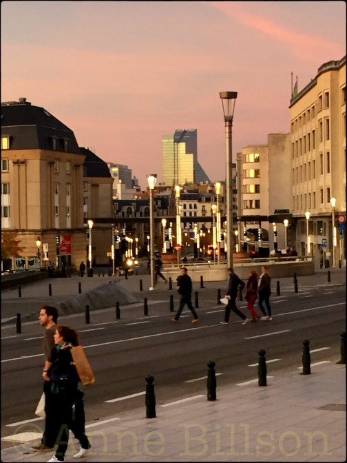 Roze en zilver: Kapellestraat, Brussel.