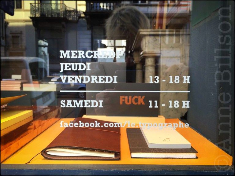 Chique schrijfbehoeften: Le Typographe, Amerikaansestraat 67, Elsene. 