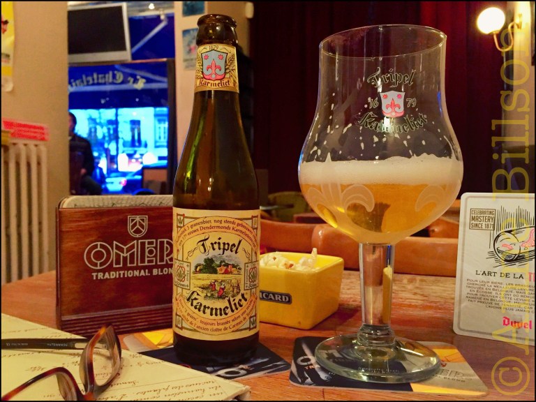 Eerste biertje in acht weken: TripelKarmeliet (8.4%), Le Châtelain, Kasteleinsplein 17, Elsene.