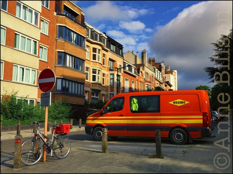 Oranje bestelwagen: Boetendaellaan, Ukkel.