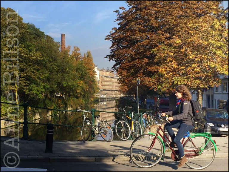 Groene spatborden: Kantienberg, Gent.